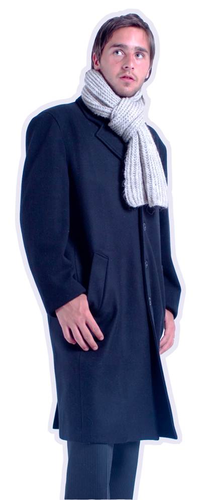 Abrigo Largo para Caballero 85% Lana Virgen y 15% Nylon 1 Abrigo Largo de Caballero